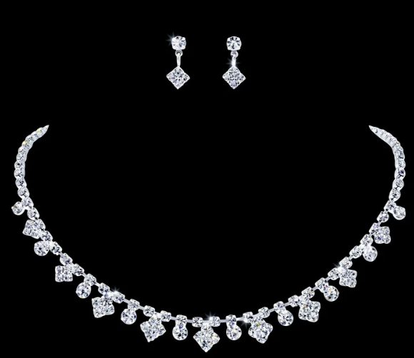Diamonds Necklace & Earring Set image 1