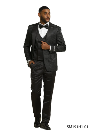 SM191H1 3-Piece Paisley Tuxedo image 1